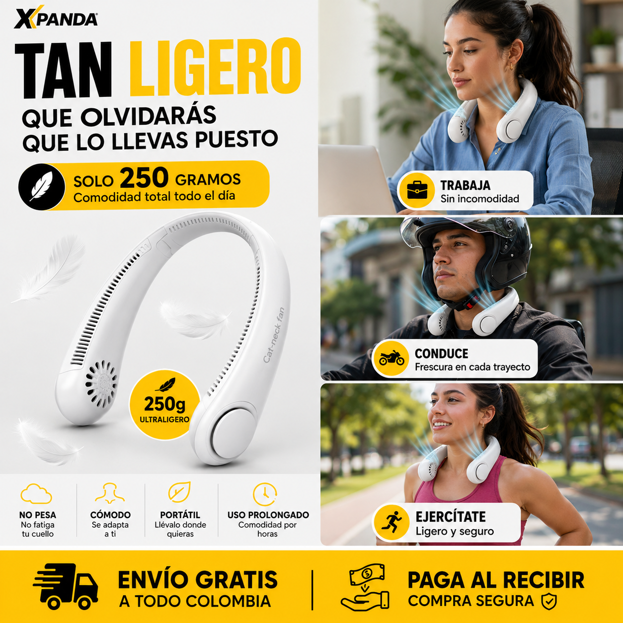 Ventilador Portatil Para Cuello