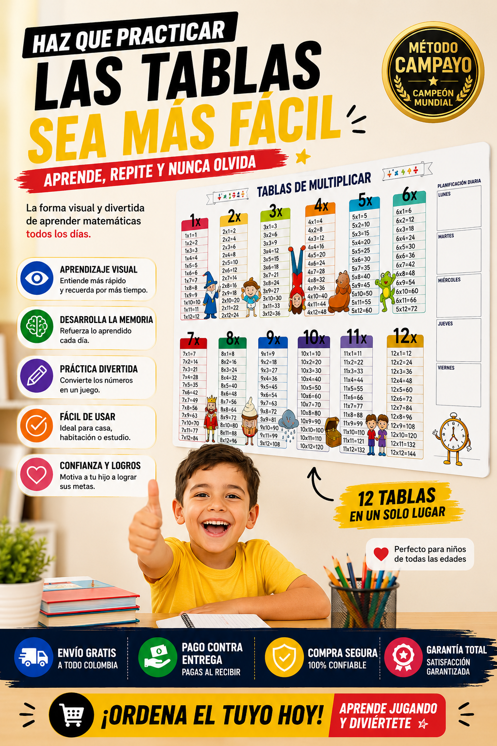 TABLAS DE MULTIPLICAR