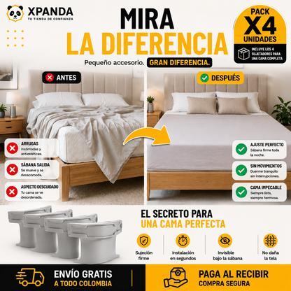 SUJETADORES DE SABANAS