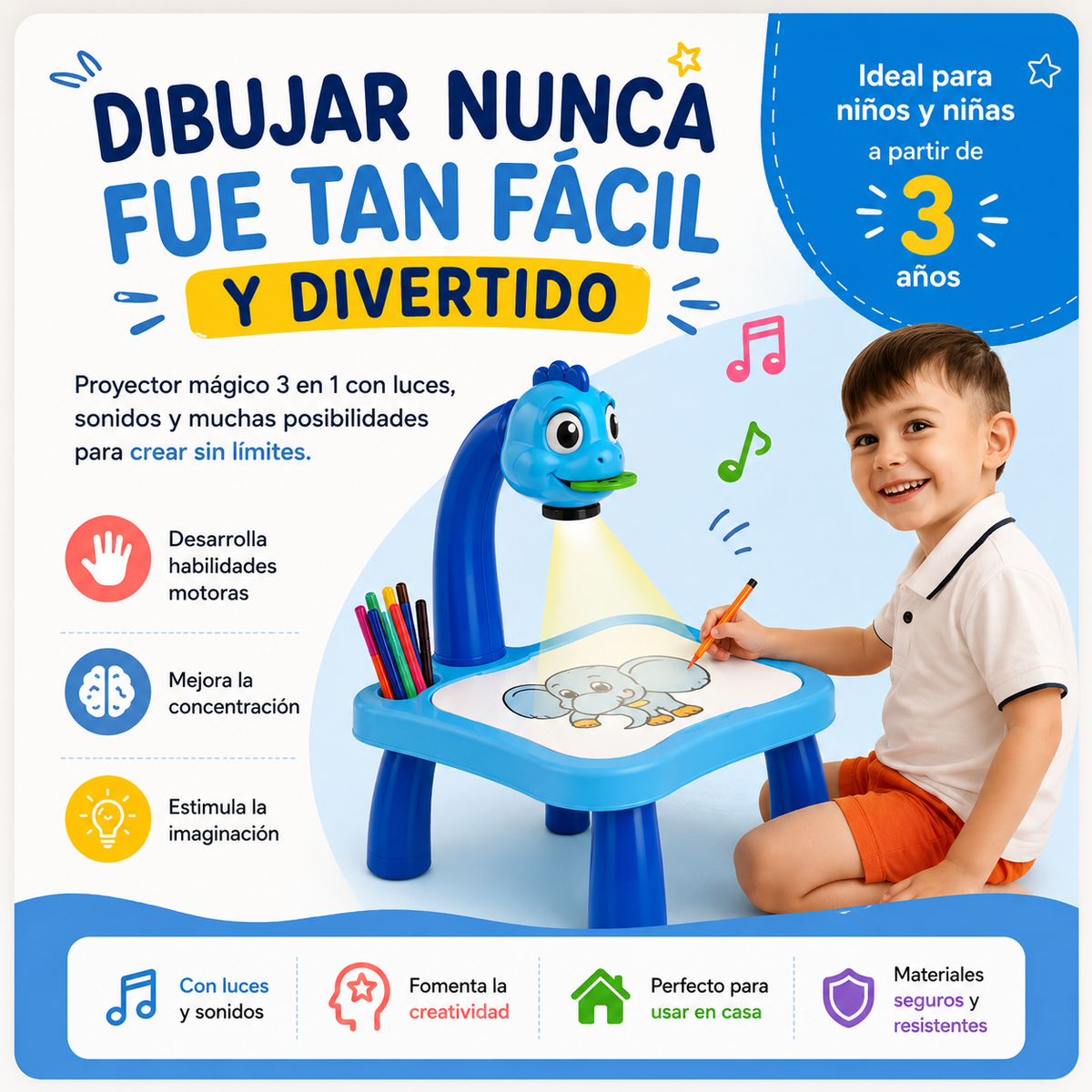 Proyector con Pizarra para Dibujar | DRAWPROJECTOR