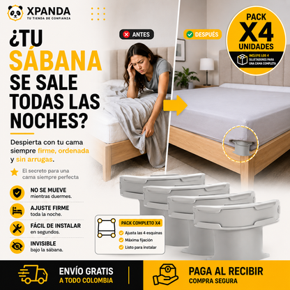 SUJETADORES DE SABANAS