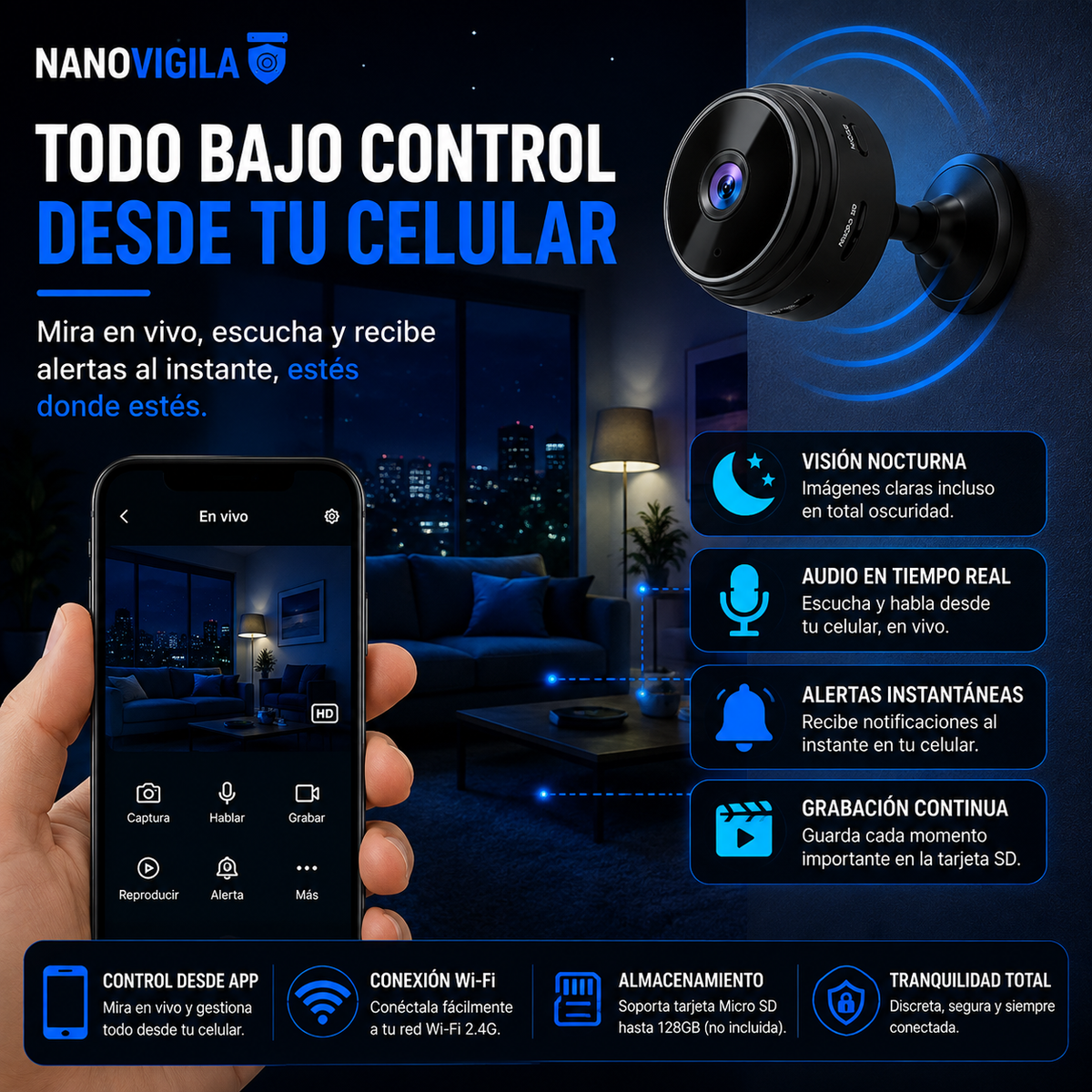 NANOCAM SEGURIDAD A9