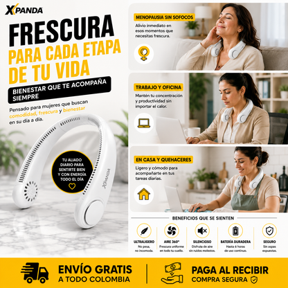 Ventilador Portatil Para Cuello