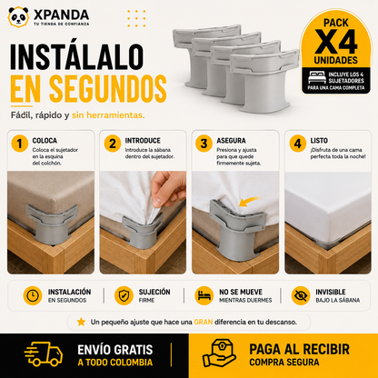 SUJETADORES DE SABANAS