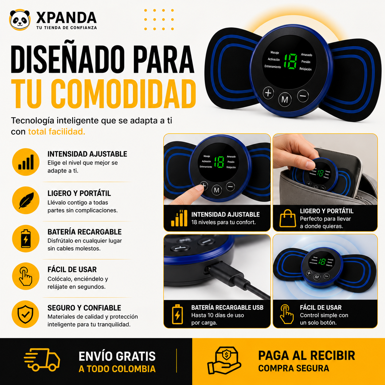 Parche Masajeador Inteligente