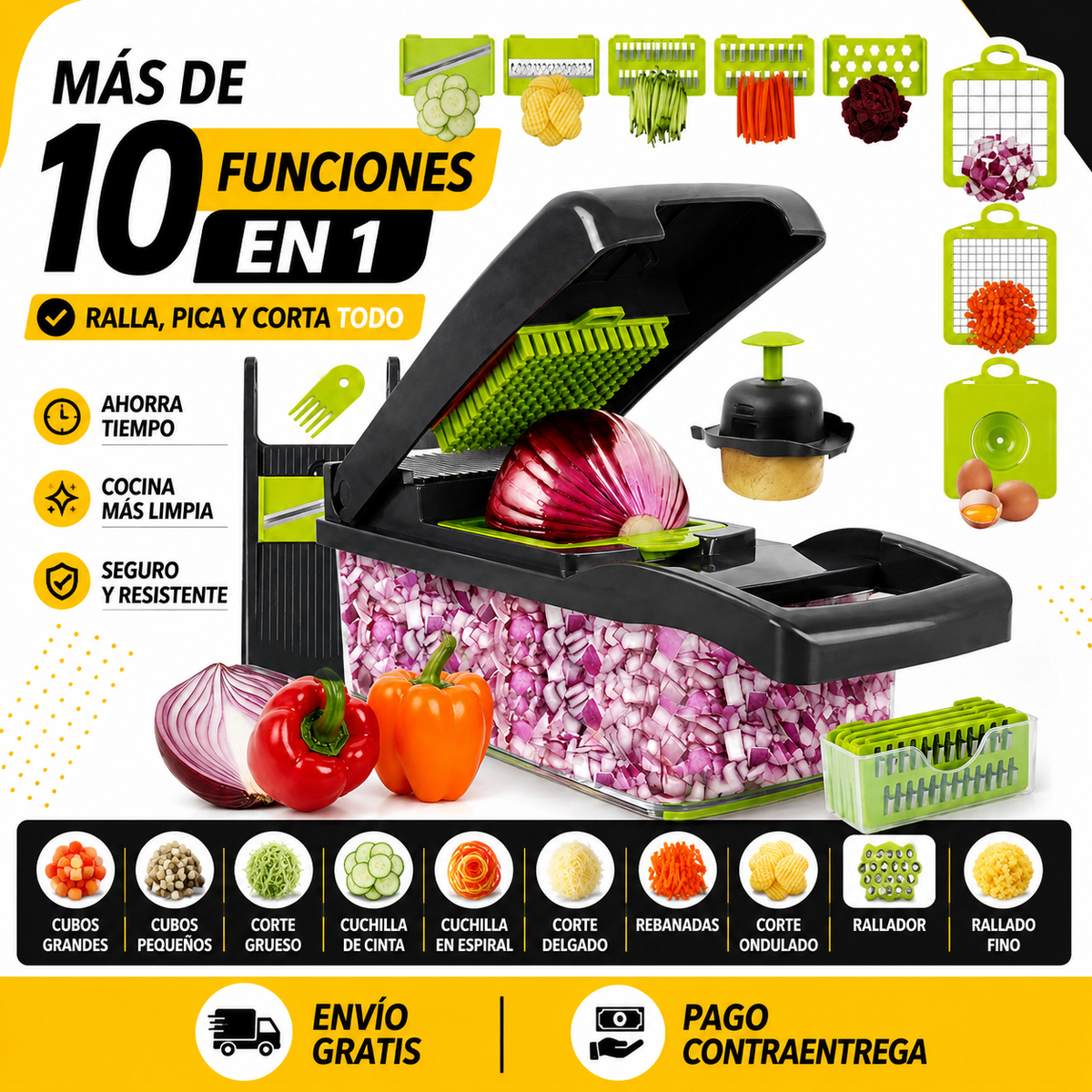 Picador De Alimentos Multifuncional