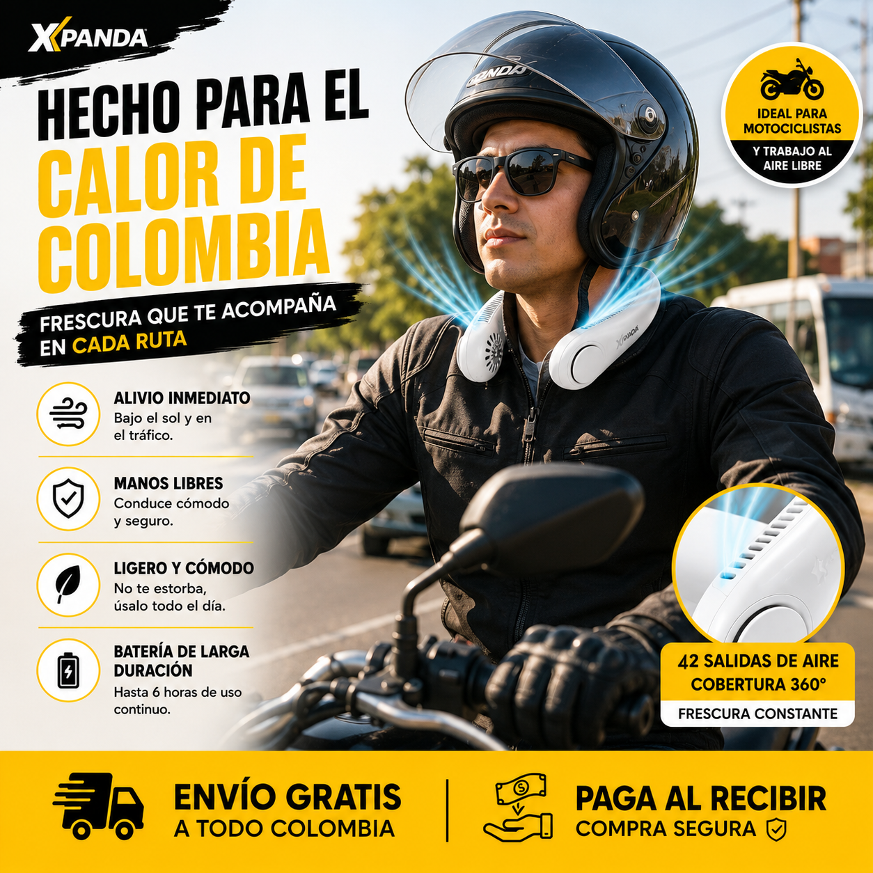 Ventilador Portatil Para Cuello