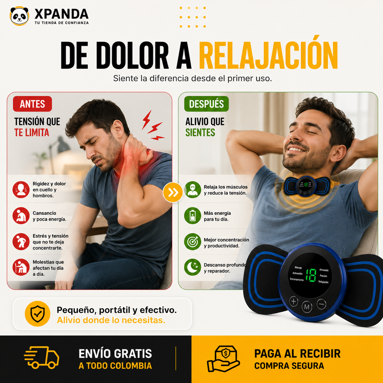 Parche Masajeador Inteligente