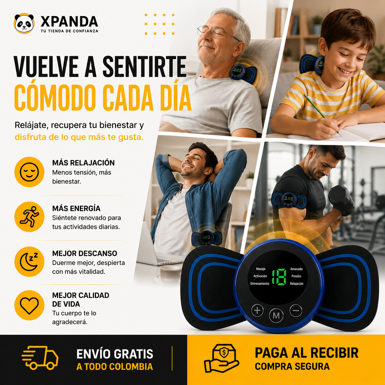 Parche Masajeador Inteligente