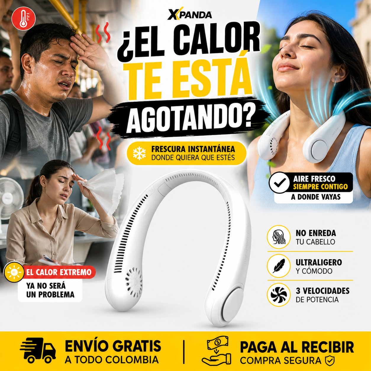 Ventilador Portatil Para Cuello