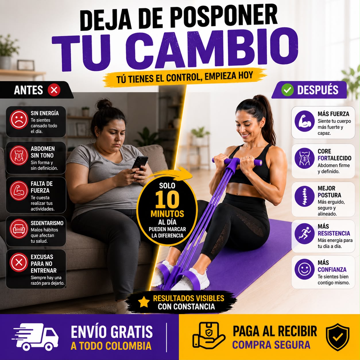 BANDA DE RESISTENCIA CON PEDAL