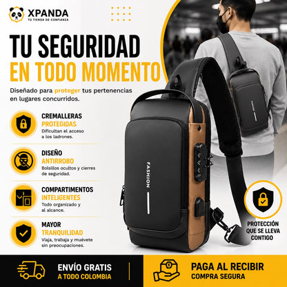 Bolso Cangurera Antirrobo