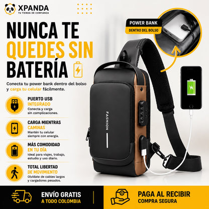 Bolso Cangurera Antirrobo