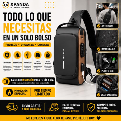 Bolso Cangurera Antirrobo